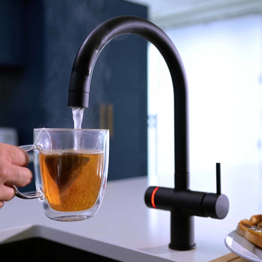 6 In 1 Instant Boiling Chilled Sparkling Filtered Water Tap Aquatap Ultimo C Shape Matt Black 11